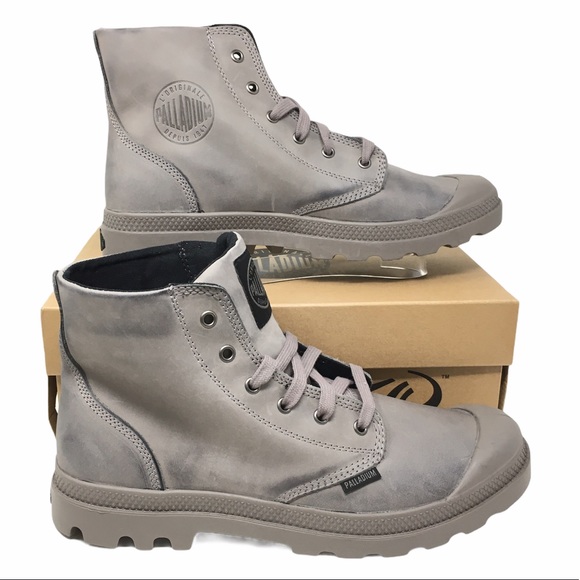 Palladium Other - Palladium Men's Leather Gray Boots Size 11.5